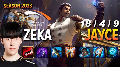 HLE Zeka JAYCE Vs XERATH Mid Patch 13 15 KR Ranked YouTube