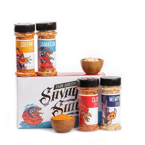 Savage Barbecue Seasonings Rubs Spices Awesome Bbq T Set