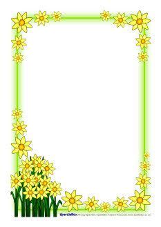 Daffodil Border Clipart Clip Art Library