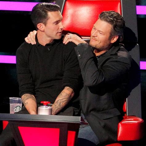 Adam Levine Blake Shelton S Best Bromance Moments On The Voice E News