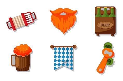 Premium Vector Set Collection Of Oktoberfest Element