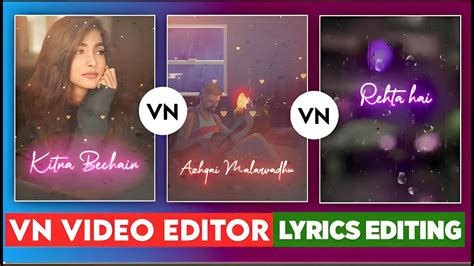 Vn App Trending Lyrics Video Editing Vn Video Editor Lyrics Editing