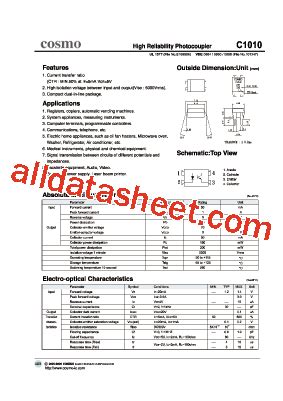C1010 Datasheet(PDF) - COSMO Electronics Corporation