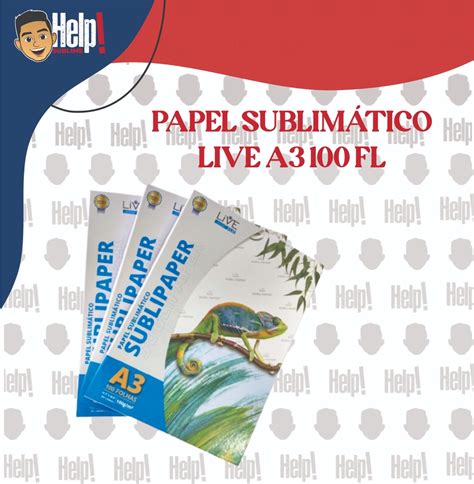 Papel Sublim Tico Sublipaper Live A Folhas