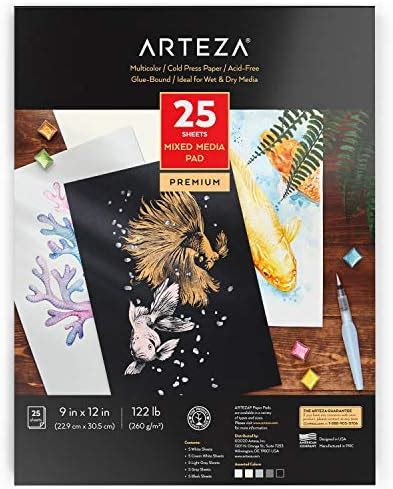 Arteza Mixed Media Sketchbook X Inches Sheets Lb Cold