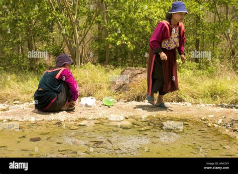 Asia Thailand Mae Hong Son Mountain Villagers Stock Photo Alamy