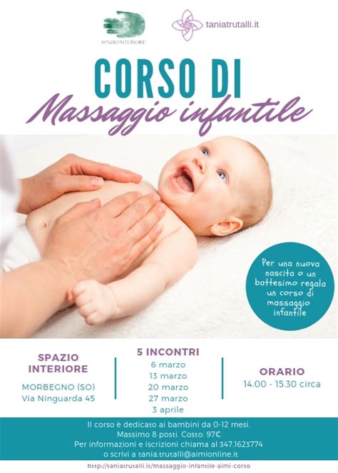 Massaggio Infantile Aimi Morbegno Marzo Tania Trutalli Tania