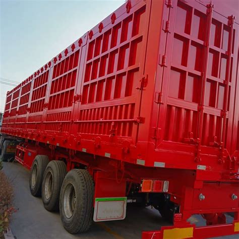 Hydraulic Rear Dump Trailer Axles Cubic Meter Tipper Semi Truck