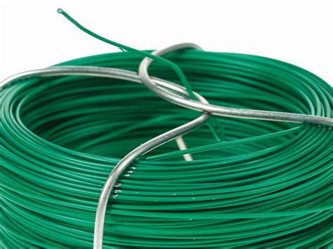 Fil de ligature pour haie artificielle plastifié vert 1 2 mm bobine 25 m