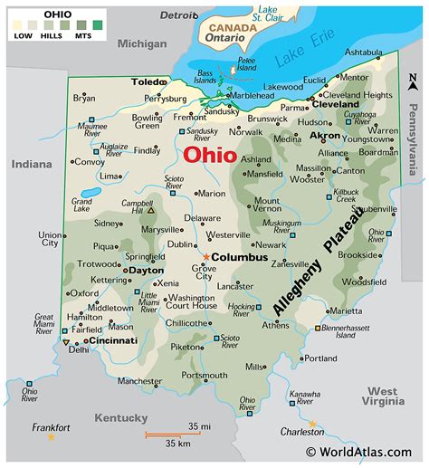 Ohio Maps Facts World Atlas | Maps Of Ohio