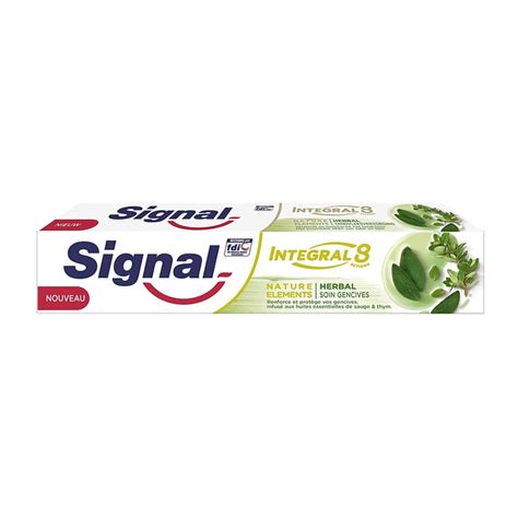 Signal Int Gral Dentifrice Nature L Ments Herbal Soin Gencives Ml