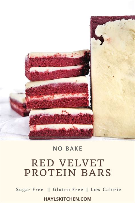 Red Velvet Protein Bars No Bake Sugar Free Hayl S Kitchen Recipe