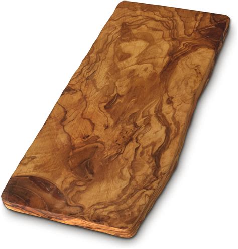 Olive Wood Long Charcuterie Board Rustic Solid Wood Cutting Board No