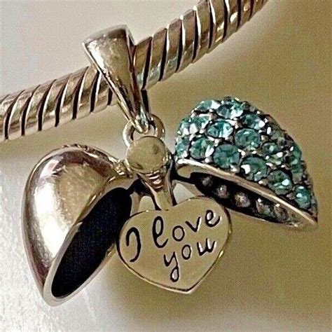 I Love You Heart Charm Bracelet Bead 925 Silver T For Mum Wife