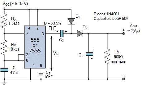 555 Circuits Part 2 - Voltage Multiplication