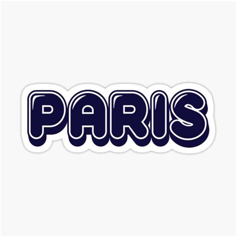 PARIS Sticker For Sale By Gerarddiviase Redbubble