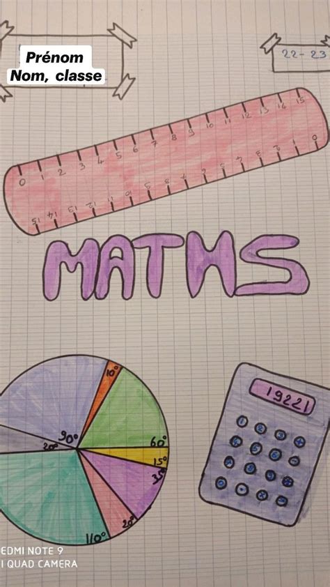 Page De Garde Maths Page De Garde Classe Dessin Simple