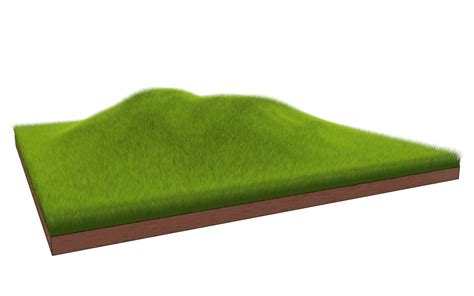 grass hill 3d c4d