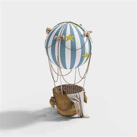 Hot Air Balloon D Model Vivid And Realistic
