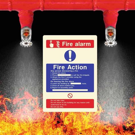 Shop For Fire Action Signs Fire Action Notice Signs