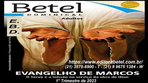 Slides Licao 7 Betel A Fe No Servo O Evangelho Dos Milagres Pptx