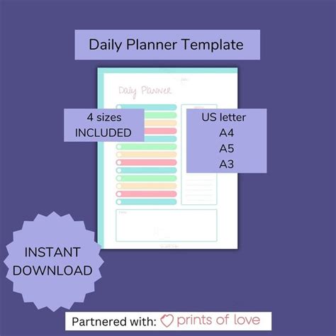 Daily Schedule Template Daily Task Tracker Schedule Planner Daily