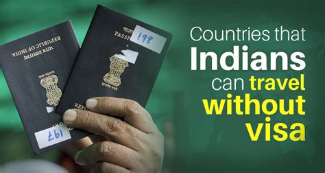 Countries Indian Citizens Can Travel Without A Visa