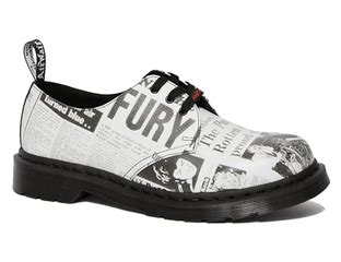 DR MARTENS 1461 SEX PISTOLS ЧЕРНО БЕЛЫЕ купить с доставкой в Москве и