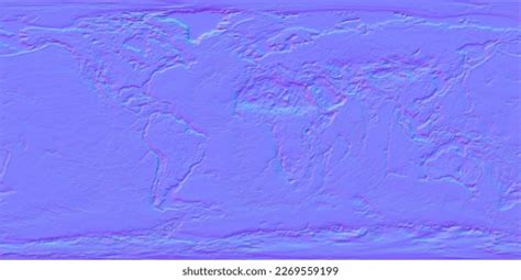 Normal Map 3d Model Planet Earth Stock Illustration 2269559199 ...