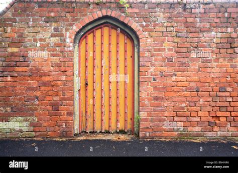 Arched Wooden Garden Door Hi Res Stock Photography And Images Alamy