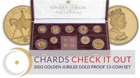 2002 Golden Jubilee Gold Proof 13 Coin Set YouTube