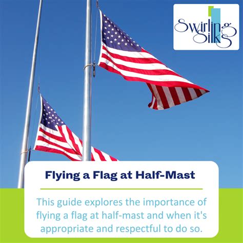 Flying A Flag At Half Mast Swirling Silks