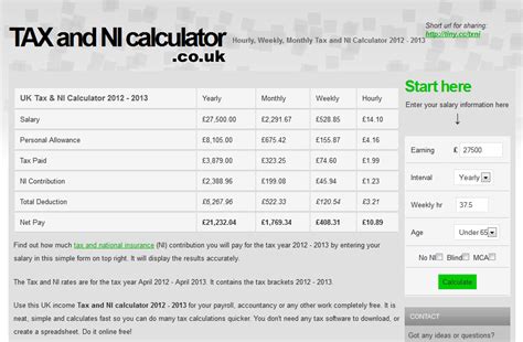 Tax And Ni Calculator Outlet Cityofclovis Org