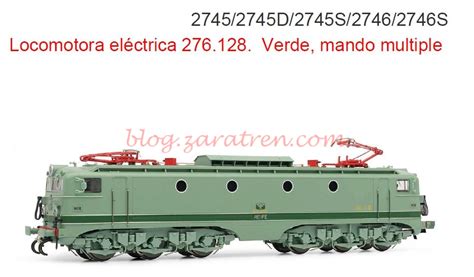 Electrotren Locomotora eléctrica RENFE 8634 y 276 128 mando múltiple