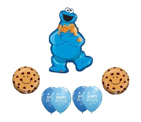 Sesame Street Cookie Monster Bouquet Balloons Vancouver Jc Balloon Studio