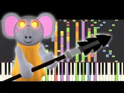 Elly Theme Piano Remix Piggy Roblox Piano Youtube Piggy Horror Game