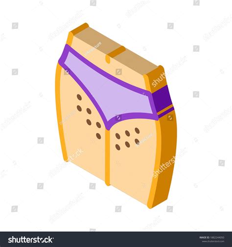 Hairy Bikini Zone Icon Vector Isometric Stock Vector Royalty Free