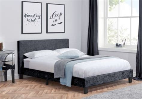 Birlea Castello 6ft Super Kingsize Grey Fabric Bed Frame By Birlea