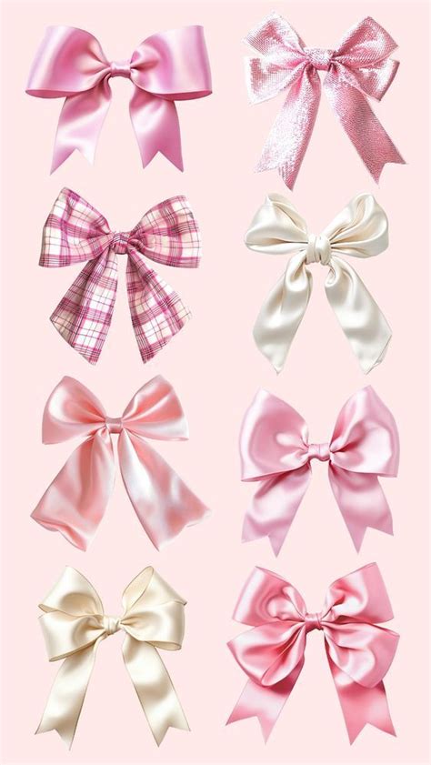 Editable Pink ribbon bow design element set | premium image by rawpixel ...