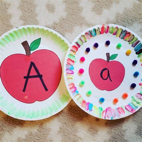 A is for apple. - - Alphabet crafts are easy to make and makes it fun ...