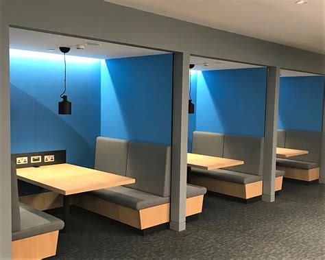 Fabritrak Acoustic Wall And Ceiling System Booth Seating Design