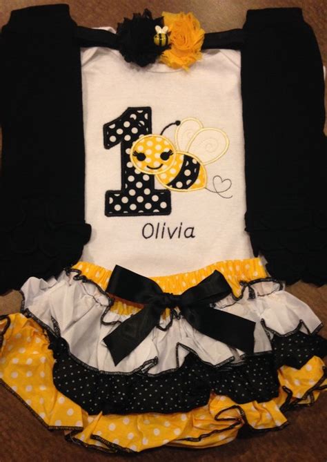 Bumble bee birthday outfit bee birthday outfit by SaraSewtique