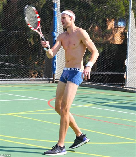 Ryan Fitzgerald Strips Down To His Undwear As He Challenges Pat Rafter