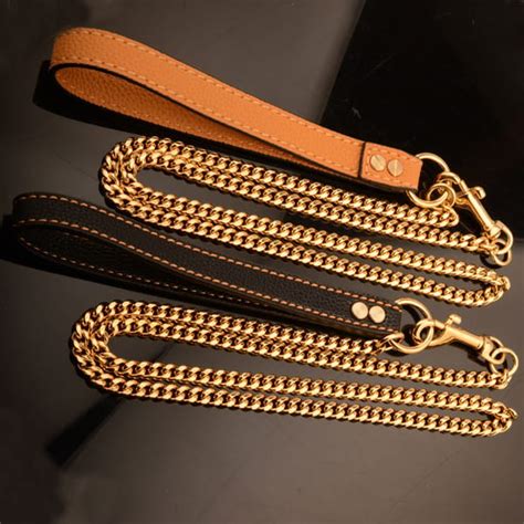 Chain Dog Leash Metal Chew Proof Leash Heavy Duty Pet Leash - Inspire Uplift