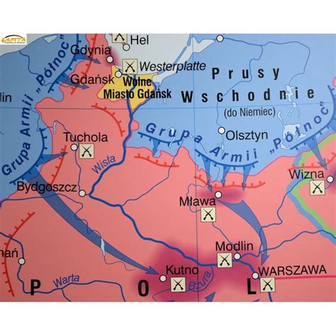 Mapa C Dw Ii Wojna W W Europ Pol Podczas Ii Wojny Wia X Ne