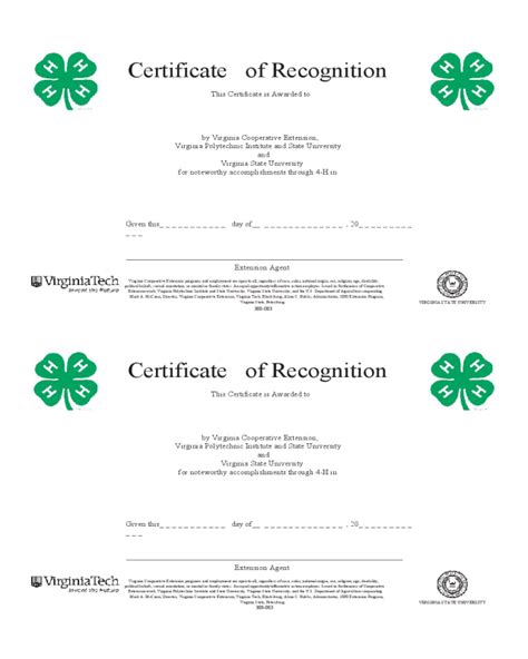 Blank Certificate Of Recognition Template Edit Fill Sign Online Handypdf