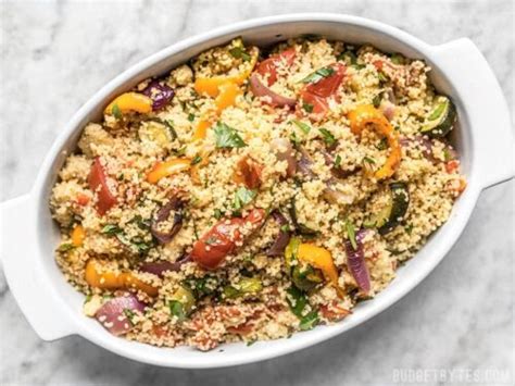 Roasted Vegetable Couscous - Vegan - Budget Bytes