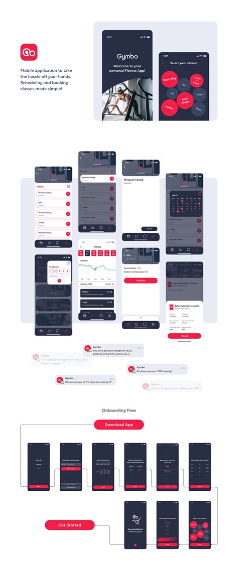 CRM System Fitness SaaS Mobile App Web Platform Behance