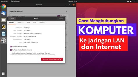 Cara Menghubungkan Komputer Pc Laptop Ke Jaringan Lan Dan Internet