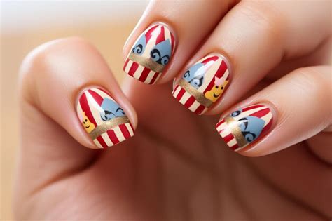 Premium AI Image | a nail art design for western christian holiday